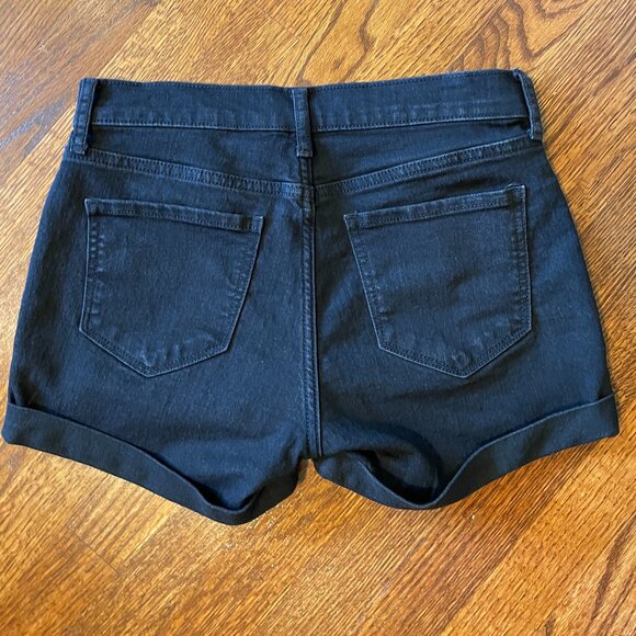 Old Navy Black Denim Shorts - Size 2 - Picture 5 of 5
